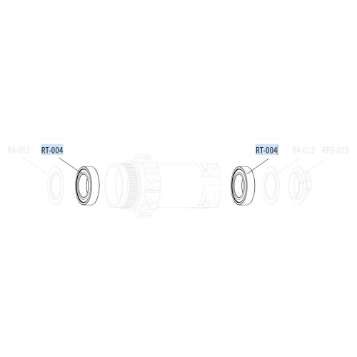 Ball bearing Fulcrum 30x18x7mm (4 pcs.)