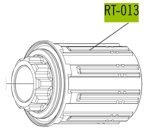 Freewheel body Fulcrum Racing Sport for Shimano HG and SRAM 8/9/10/11-speed cassettes