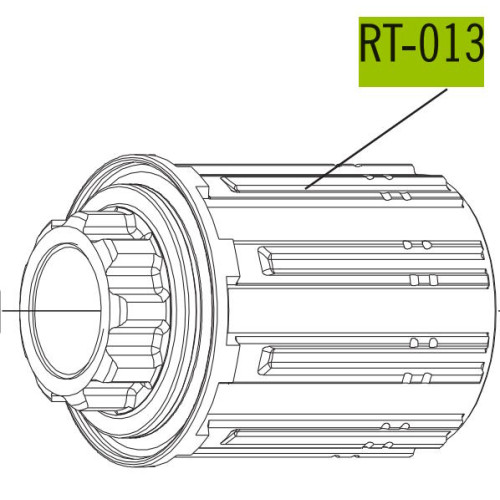 Freewheel body Fulcrum Racing Sport for Shimano HG and SRAM 8/9/10/11-speed cassettes