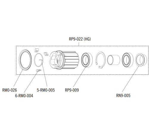 Freewheel body Fulcrum Red Power for Shimano HG and SRAM 8/9/10/11-speed cassettes