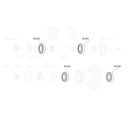 Ball bearing Fulcrum R4-004 (4 pcs.)
