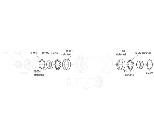Ball bearing Fulcrum CULT ceramic front (2 pcs.)