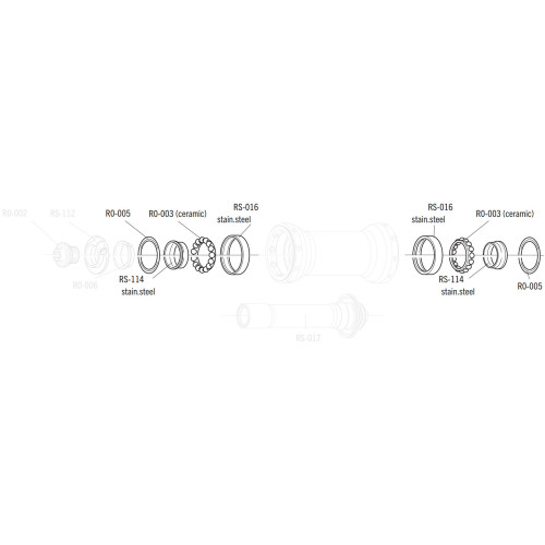 Ball bearing Fulcrum CULT ceramic front (2 pcs.)