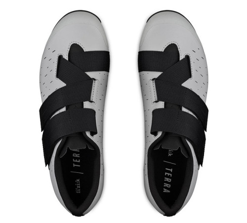 Cycling shoes FIZIK Terra Powerstrap X4 light gray-black-44½