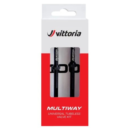 Tubeless Valve Vittoria Multiway alloy black 40mm 2pcs.
