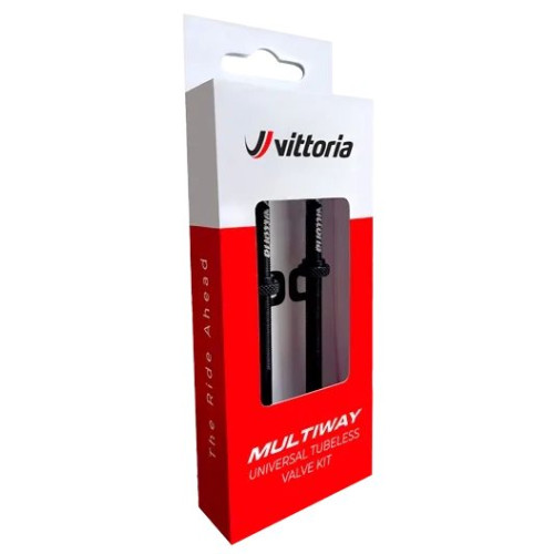Tubeless Valve Vittoria Multiway alloy black 60mm 2pcs.