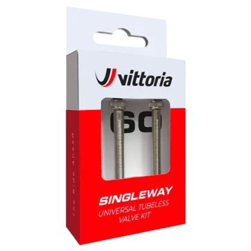 Tubeless Valve Vittoria Singleway brass black 40mm 2pcs.