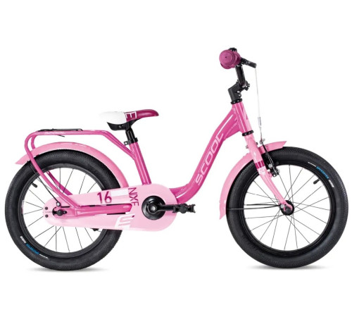 Bicycle S'COOL niXe 16" 1-speed coaster-brake Aluminium pink-baby pink