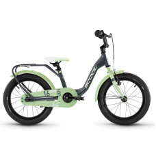 Velosipēds S'COOL niXe 16" 1-speed coaster-brake Aluminium dark grey-pastel green