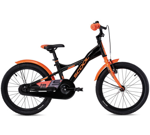 Bicycle S'COOL XXlite 18" 1-speed coaster-brake Aluminium black-orange