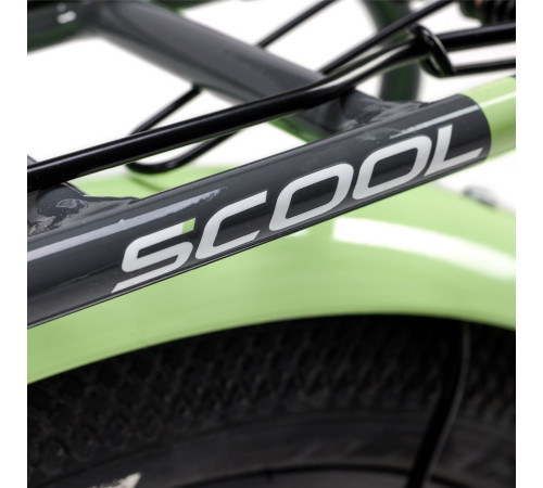 Bicycle S'COOL niXe 18" 1-speed coaster-brake Aluminium dark grey-pastel green