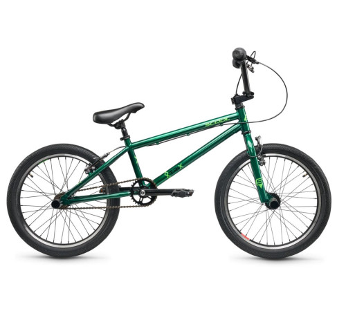 Bicycle S'COOL XtriX 20 1-speed BMX 20" HiTen dark green-neon green