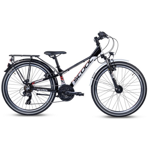 Bicycle S'COOL troX EVO 24" 21-speed Aluminium black-red