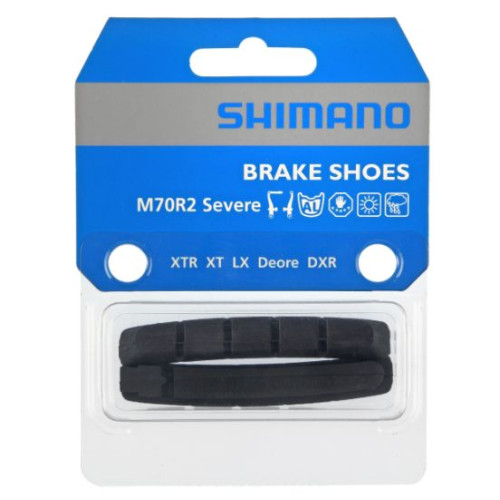 Brake pad shoes V-brake Shimano XTR/XT/DEORE M70R2 Severe