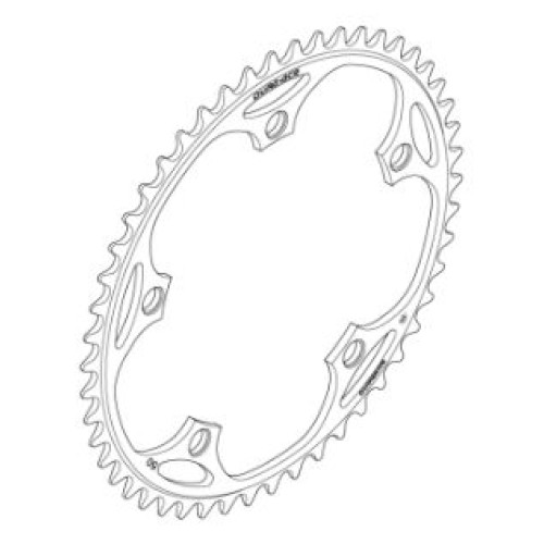 Priekšējā ķēdes riteņa Shimano DURA-ACE FC-7710 Track 144mm 1/2"3/32" 1-speed 48T