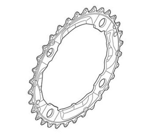 Priekšējā ķēdes riteņa Shimano DEORE FC-M532 104mm 9-speed 36T silver