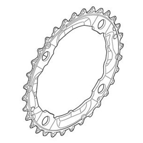 Priekšējā ķēdes riteņa Shimano DEORE FC-M532 104mm 9-speed 36T silver