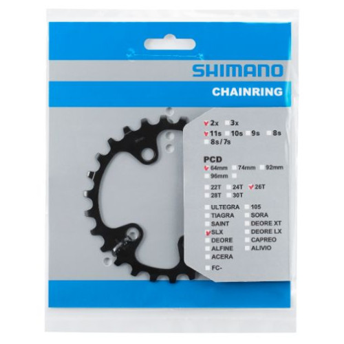 Priekšējā ķēdes riteņa Shimano SLX FC-M7000 64mm for 36-26T 11-speed 26T-BC