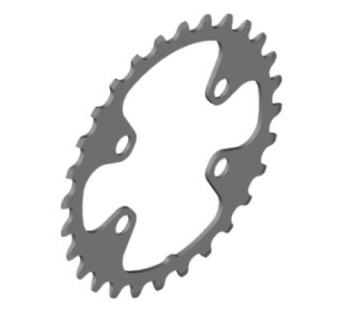 Priekšējā ķēdes riteņa Shimano DEORE FC-M6000-2 64mm 10-speed 28T-BG