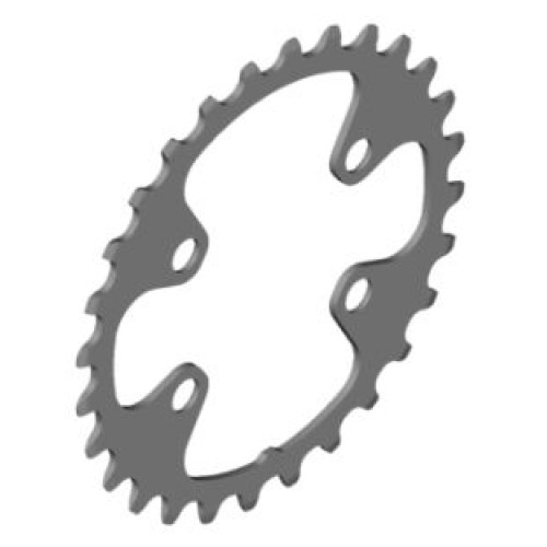 Priekšējā ķēdes riteņa Shimano DEORE FC-M6000-2 64mm 10-speed 28T-BG