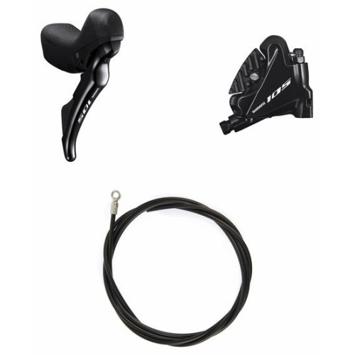 Disc brake set rear Shimano 105 ST-R7020(R)/BR-R7070(R) hydraulic flat mount 2x11-speed