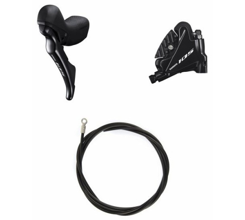 Priekšējās disku bremzes Shimano 105 ST-R7020(F)/BR-R7070(F) hydraulic flat mount 2x11-speed