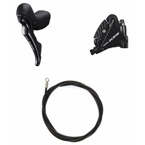 Priekšējās disku bremzes Shimano 105 ST-R7020(F)/BR-R7070(F) hydraulic flat mount 2x11-speed