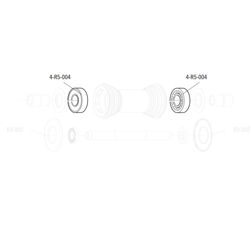 Ball bearing Fulcrum Road 28x12x8mm (4 pcs.)