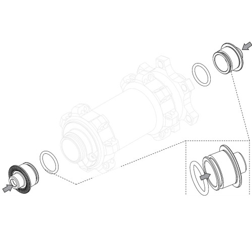 Adapter Fulcrum for thru axle from 15x100mm to 9x100mm QR