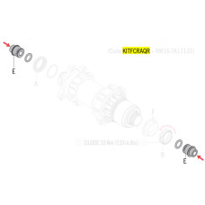 Adapteris Fulcrum for thru axle from 12mm to 9mm QR