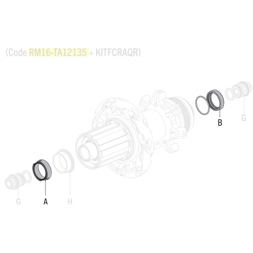 Adapter Fulcrum for thru axle from 12x142mm to 12x135mm