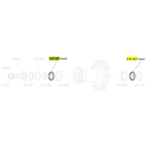 Ball bearing Fulcrum R1-007 (4 pcs.)