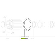Aizmugurējais ķēdesrata starplika Fulcrum for Shimano HG11 freewheel body (5 gab.)