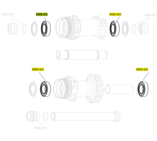 Ball bearing Fulcrum R9DB-003 (4 pcs.)