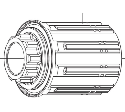 Freewheel body Fulcrum Red Power SL for Shimano HG and SRAM 8/9/10-speed cassettes