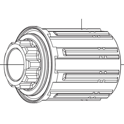 Freewheel body Fulcrum Red Power SL for Shimano HG and SRAM 8/9/10-speed cassettes
