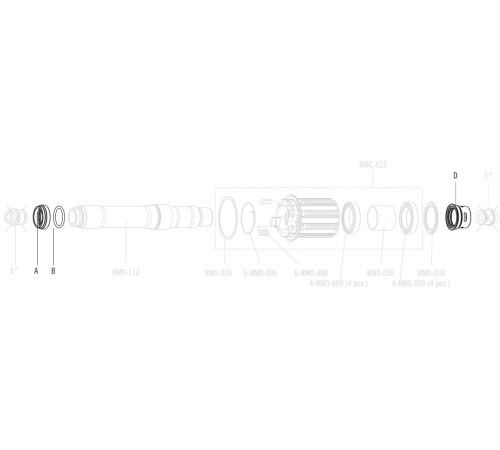 Adapter Fulcrum for thru axle from 12x135mm to 12x142mm