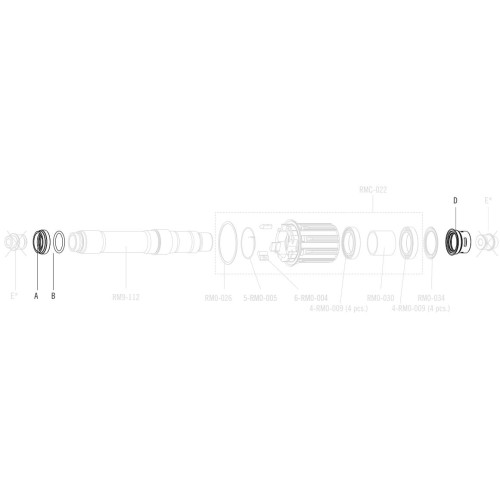 Adapter Fulcrum for thru axle from 12x135mm to 12x142mm