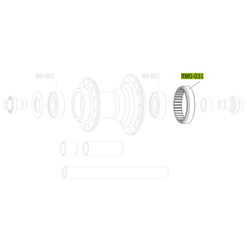 Rear hub part Fulcrum ratchet ring MTB (3 pcs.)