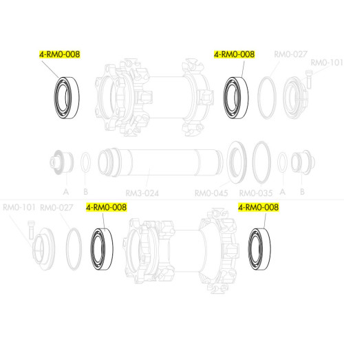 Ball bearing Fulcrum sealed 32x20x7mm for MTB hubs (4 pcs.)