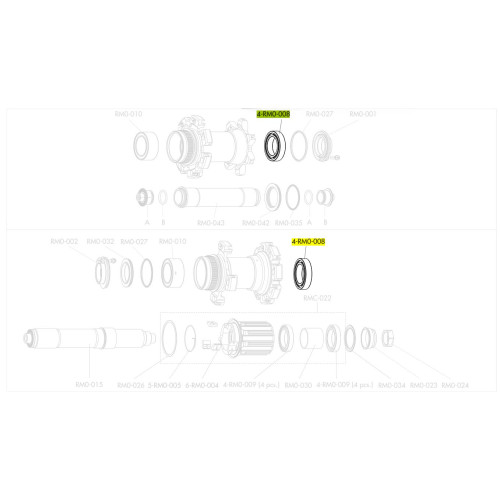 Ball bearing Fulcrum sealed 32x20x7mm for MTB hubs (4 pcs.)