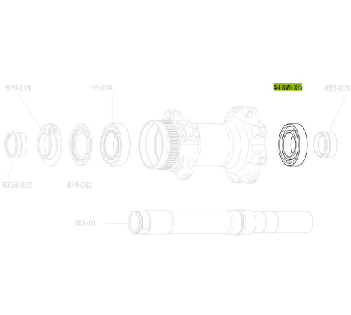 Ball bearing Fulcrum sealed 30x17x6,5mm (4 pcs.)