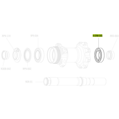 Ball bearing Fulcrum sealed 30x17x6,5mm (4 pcs.)