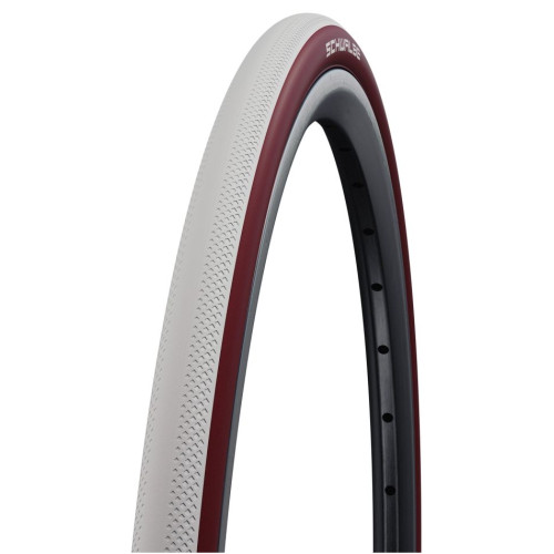Tire 28" Schwalbe Dunk King HS 612 Evo Fold 25-622 / 700x25C White-Bordo