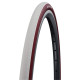 Tire 28" Schwalbe Dunk King HS 612 Evo Fold 25-622 / 700x25C White-Bordo