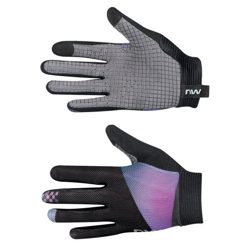 Gloves Northwave Air LF WMN Full black-iridescent-M