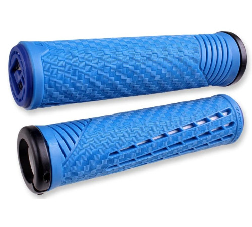 Grips ODI CF v2.1 Lock-On 135mm Blue/White