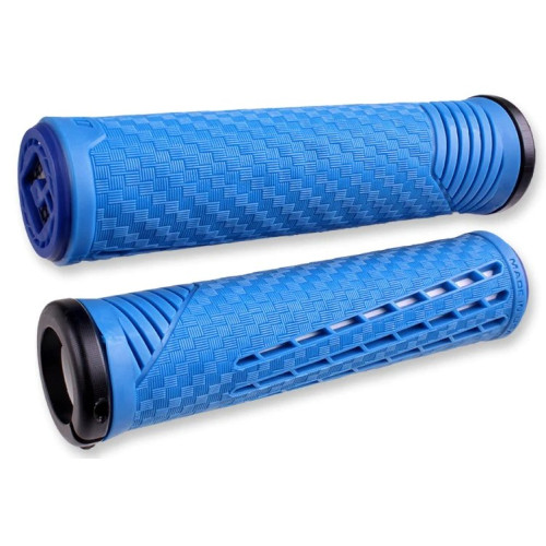 Grips ODI CF v2.1 Lock-On 135mm Blue/White