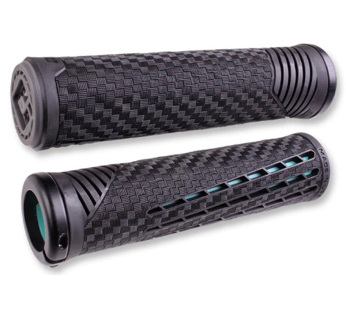 Grips ODI CF v2.1 Lock-On 135mm Black/Mint
