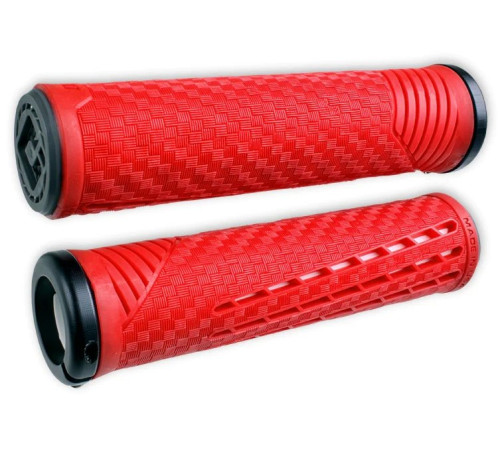 Grips ODI CF v2.1 Lock-On 135mm Red/White